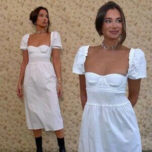 WeWoreWhat Puff Sleeve Midi Dress